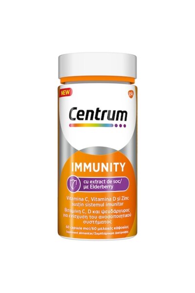Centrum Supliment alimentar pentru imunitate cu extract de soc, 60 capsule moi