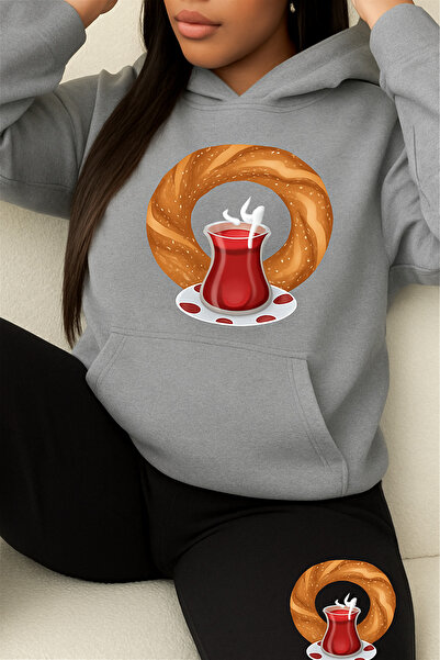 Trendy Sun سويت شيرت للجنسين بغطاء رأس بخيط واحد. عصري وممتع مع الخبز المقرمش...