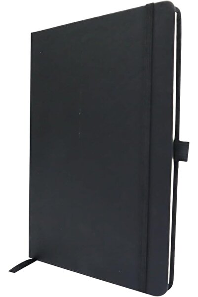 fitto A5 Lined Notebook, 100 Sheets, 80 gsm, 21.9×14.5 cm, Black Cover