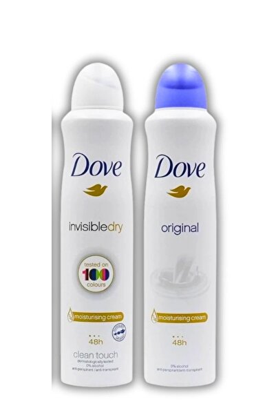 Dove Pachet Deodorant spray Invisible Dry 250 ml & Deodorant spray Original 250 ml