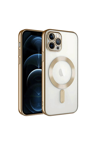 eco port غطاء آيفون 14 برو ماكس كروس مغناطيسي آمن - ذهبي