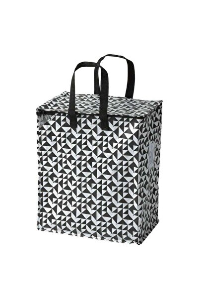 Generic Bag, Black/White, 47 l, Durable & Eco-Friendly
