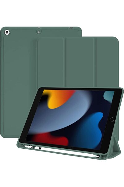 Generic Magnetic Smart Stand Case for iPad 10.2 7/3/9 Gen—Tri-Fold Auto Sleep/Wake Protective Cover