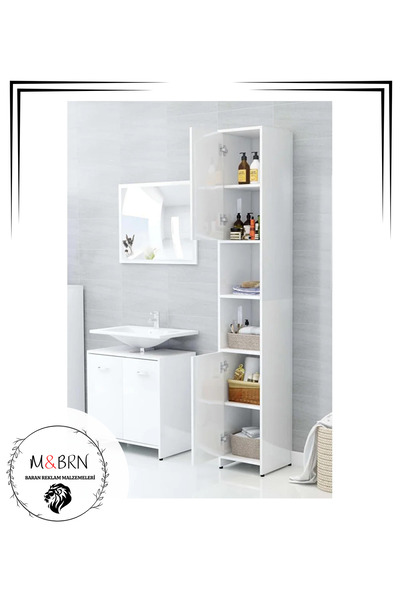 m&brn baran reklam malzemeleri 15x500 şerit parlak beyaz yapışkanlı folyo