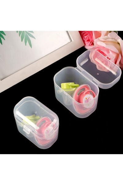 Generic Transparent Pacifier Case, Universal Pacifier Holder, 4-Pack, Dustproof Storage Box for Travel & Hom