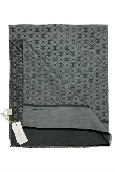 Pierre Cardin Smoked Gray Cotton Shawl - 913 Model