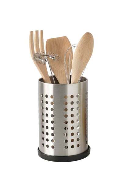 ORDNING حامل أدوات المطبخ وصينية التنقيط من الفولاذ المقاوم للصدأ مقاس 18 سم ...