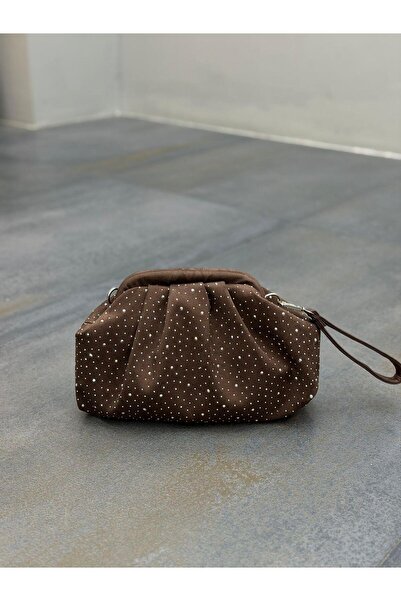 DİVA Süet Taşlı Kadın Günlük Çanta