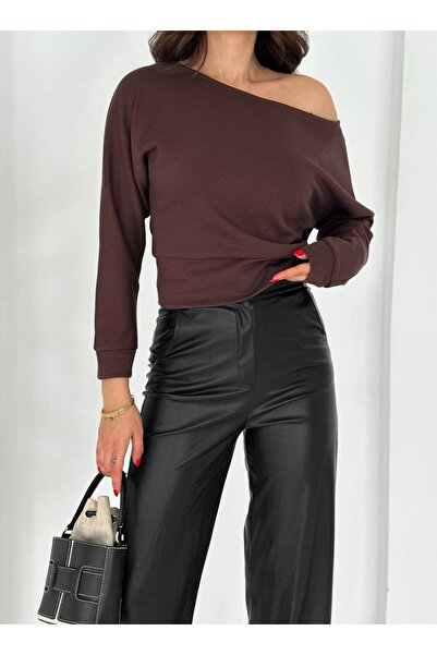 Noa Noa Μπλούζα από ύφασμα Modal με λαιμόκοψη καγιάκ