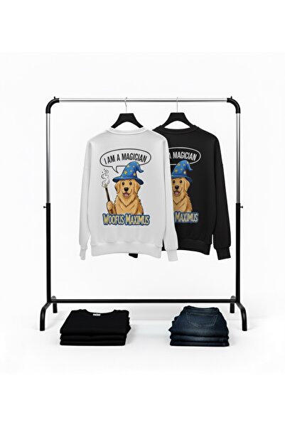 Infire clothing سترة للجنسين قصة فضفاضة MAGIC DOG Ba مطبوع