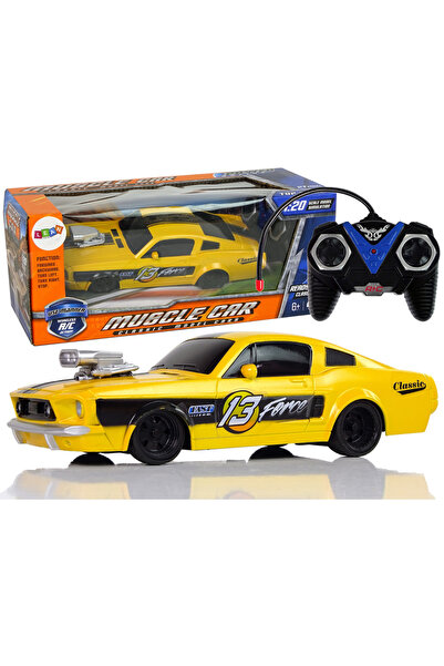 Bebelul Класическа жълта спортна кола с дистанционно управление, модел 13, ма...