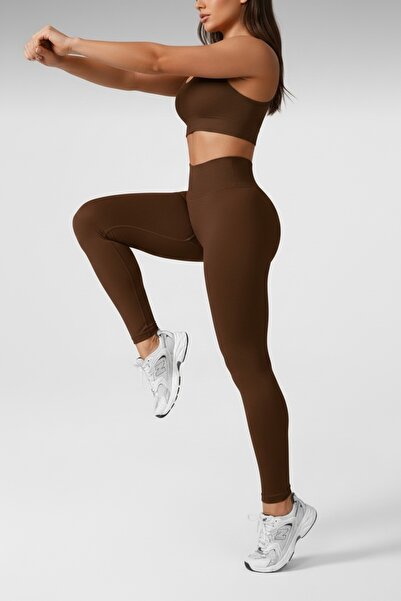 Morpho Luna Shirred Seamless Shaping / Sculpting Stitch-Free Push-Up Sports Leggings