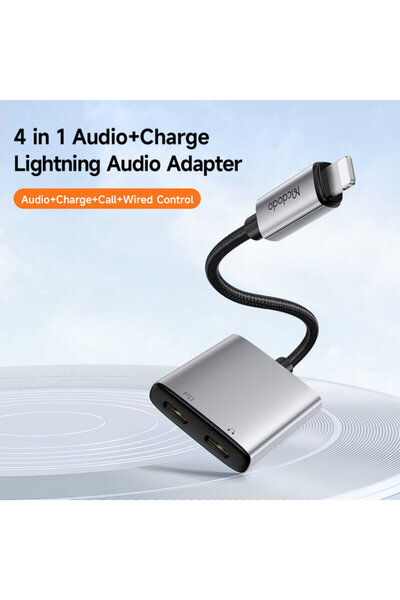 Mcdodo 2-in-1 Lightning audio adapter Mcdodo, 12.5 cm, CA-5560