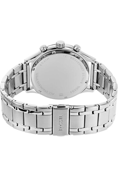 Fossil His and Her Fenmore Midsize Multifunction Stainless Steel Watch Gift Set