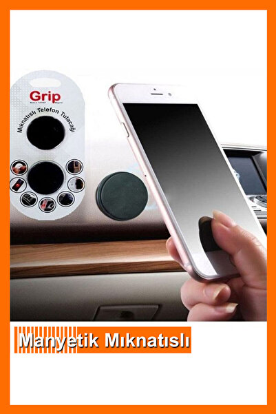 Bundeba Yapışkanlı Manyetik Mıknatıslı Araç Içi Telefon Tutucu Cep Telefonu G...