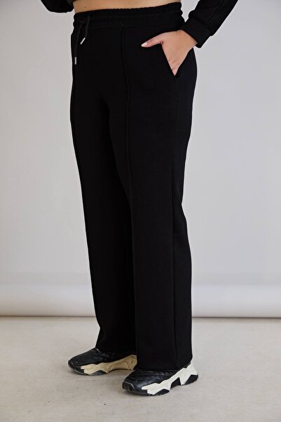 TUSSE Elegant Women's Solid Color Plus Size Sportswear Tracksuit Set