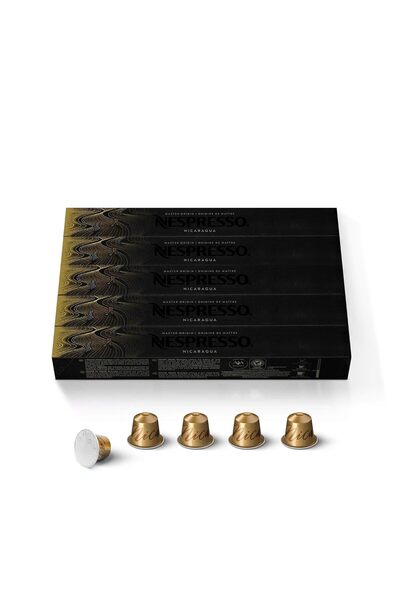 Nespresso كبسولات أصلية من نيكاراغوا ماستر أوريجين، تحميص متوسط، 50 كبسولة