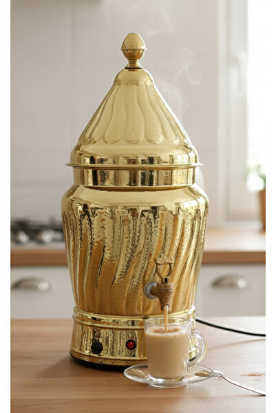 TRENDÜSTRİYEL Sahlep Kazanı Sıcak Çikolata Makinesi 15 Litre Elektrikli Karıştırıcılı