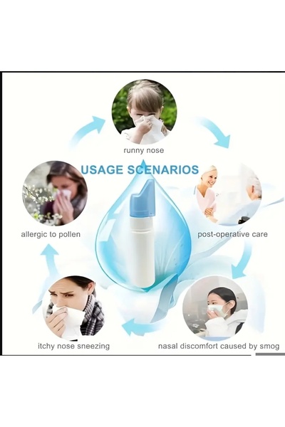 ORGANICYOU HAOMING 70ml Boyutlarında İnce Sis Püskürtmeli Taşınabilir Burun Y...