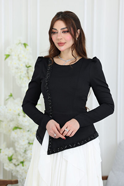 modern designer Elegant layered evening dress