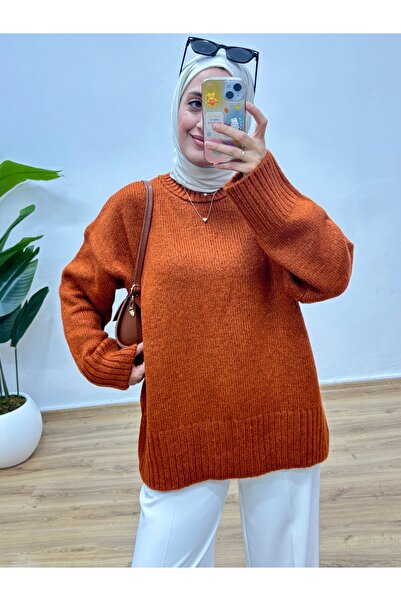 MOONSC Crew Neck Oversized Knitwear