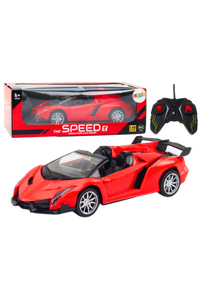 Bebelul Red RC sports car 1:18, remote control 20 km/h