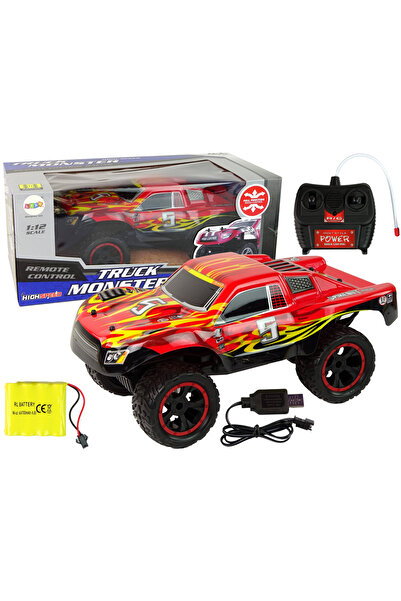 Bebelul Red R/C off-road car, 1:12 scale, speed 20 km/h, with remote control, 6 years+