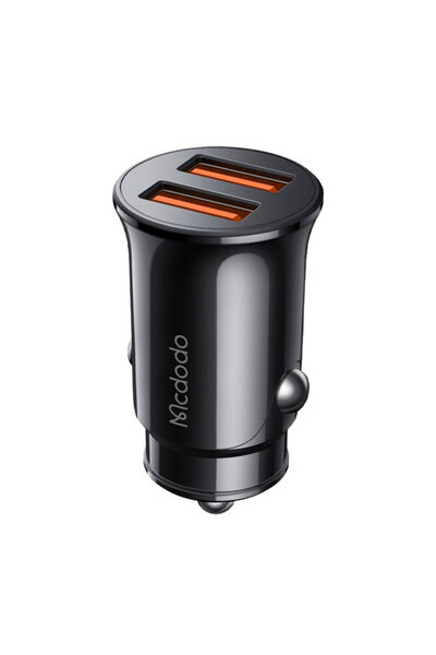 Mcdodo Car cigarette socket charger 2x USB-A, Mcdodo, black, CC-6602