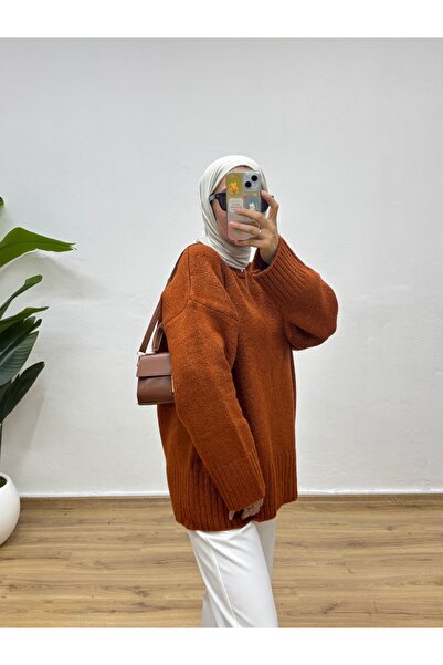 MOONSC Crew Neck Oversized Knitwear