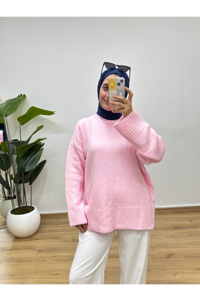 MOONSC Crew Neck Oversized Knitwear