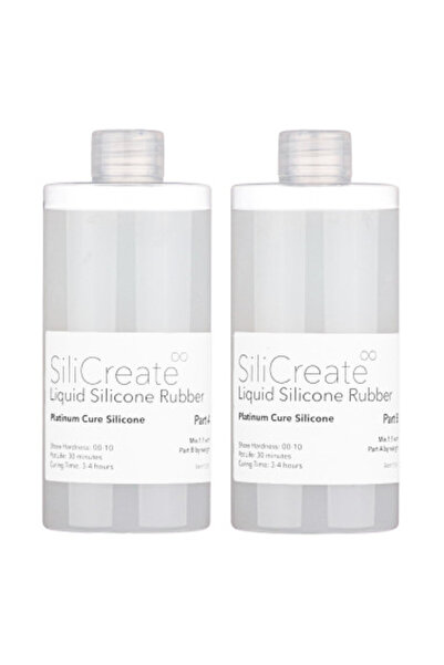 SiliCreate liquid silicone rubber, platinum-cure, ultra-soft, Shore 00-10 4 kg