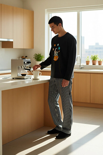 PayBuy Long Sleeve Astronaut Printed Pajama Set Women Functional Durable Quality Comfortable Stylish