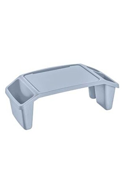 SHOPIENS Blue Plastic Laptop Table 59.5 x 30.3 x 21.1 cm