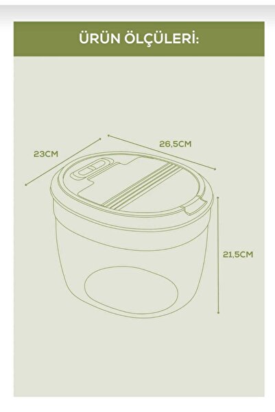 ÇEÇEN HOME 8 L Large Size Plastic Storage Container (with Air Channel Lid)