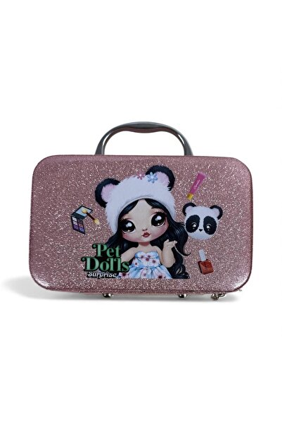 OEM Set de machiaj si manichiura pentru copii, cu geanta ciclamen