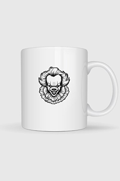 Bahriyeli Collection Pennywise Drawing Printed Mug Cup