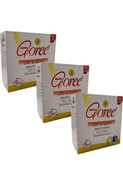 goree عبوة من 3 كريمات تجميل ليلية ونهارية خالية من الزيوت 3 × 30 جرامًا