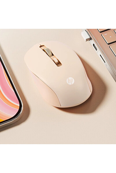 HP S1000 Plus Kablosuz Bluetooth Mouse Çift Modlu Kompakt Sessiz 2,4ghz+BT5.0 Altın| Ramwhite Garantili