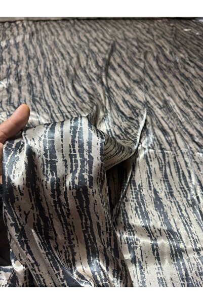 BURSA KUMAŞTAN İpek Floş Saten Kumaş Parlak Dökümlü Polyestersiz Elbiselik 150 cm En 3000 -14