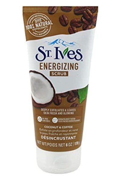 St. Ives مقشر منشط بجوز الهند والقهوة - 6 أونصة