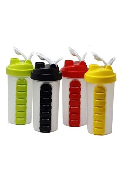 Generic Pack of 2-piece Protein Shaker Bottles with Pill Storage