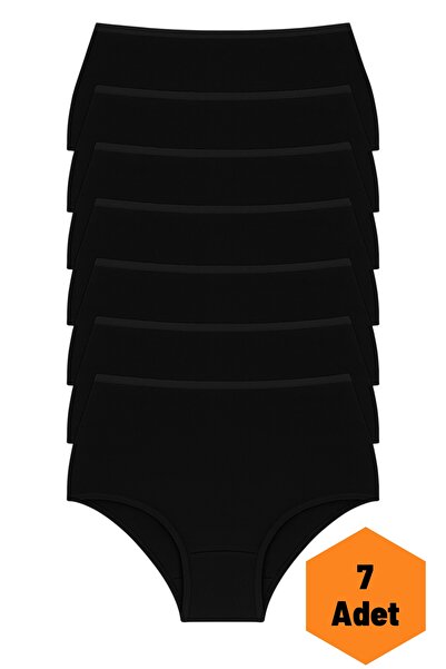 Aybome Women's 7-Piece High Waist Panties Cotton Stretch Fabric Stretchy Soft Fabric Hipster Panties