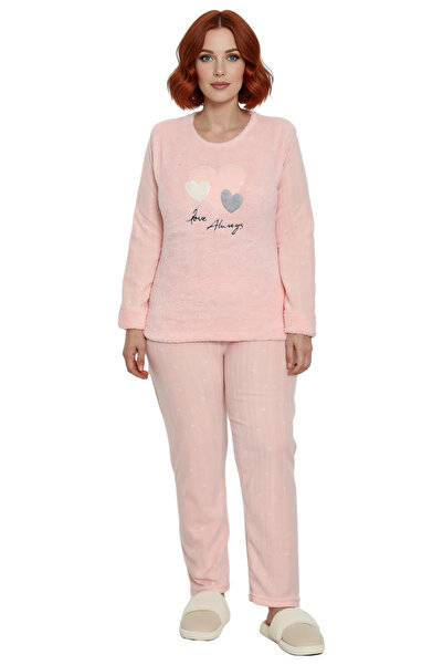 PayBuy Women's Cat Printed Fleece Pajama Set Functional Durable Quality Comfortable Aesthetic Stylish