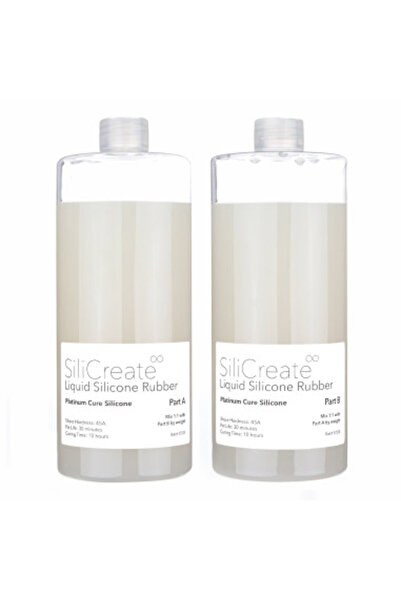 SiliCreate liquid silicone rubber, platinum-cure, medium-firm, Shore 45A 4 kg