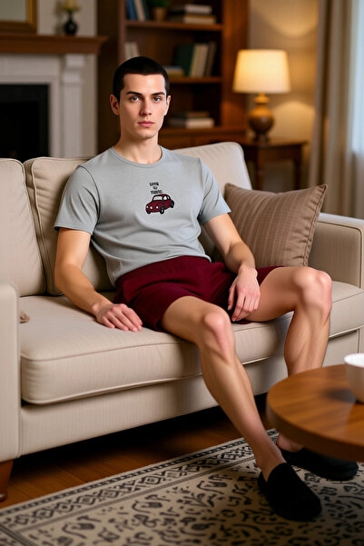 PayBuy Men's Crew Neck Embroidered Knitted Pajama Set Functional Durable Quality Comfortable Stylish