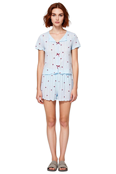 PayBuy Women's Floral V-Neck Short Sleeve Pajama Set Functional Durable Quality Comfortable Sports