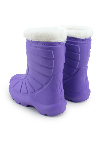 GEZER Girl's Winter Plush Warm Lined Waterproof Rain Snow Boots