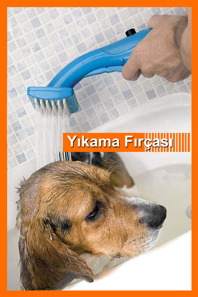 Bundeba Pet Zoom Otomatik Kedi Köpek Yıkama Fırçası Tabancası Köpek Banyo Fıs...
