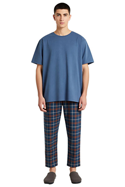 PayBuy Men's Tile Plaid Pajama Set Functional Durable Quality Comfortable Aesthetic Premium Stylish