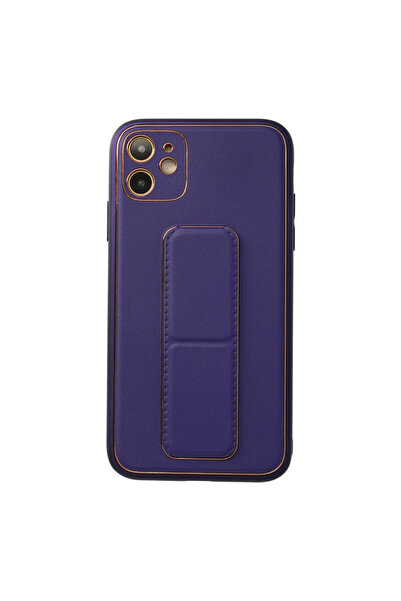 eco port غطاء حماية متوافق مع هاتف آيفون 12 من جلد كوكو - أرجواني
